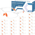 Ansi Z87.1 Safety Glasses for Men, Anti Fog Eye Protection Glasses | Soft Nose Bridge and Temple Tips, Impact Resistant, Scratch Resistant, Safety Glasses Bulk for Construction, Woodworking