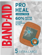 BAND-AID Brand Pro Heal Adhesive Bandages, Extra Large, 5 Count