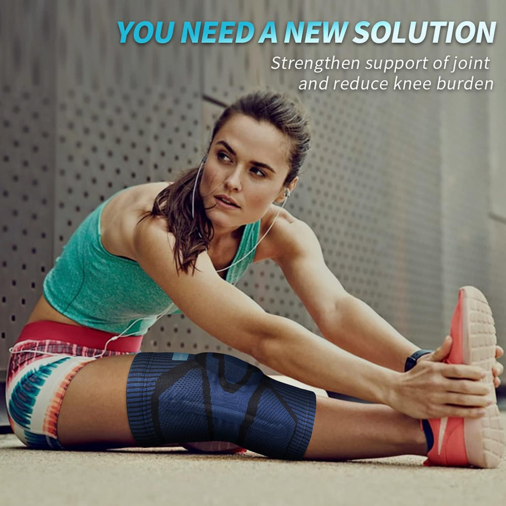 NEENCA Professional Knee Brace for Pain Relief, Medical Knee Support with Patella Pad & Side Stabilizers, Compression Knee Sleeve for Meniscus Tear, ACL, Joint Pain, Runner, Workout - FSA/HSA Eligible