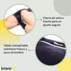 BraceUP Orthopedic Shoulder Pad, Adjustable Shoulder Pad – Support with Ice Bag Pocket Breathable Neoprene Shoulder Support for Men/Women
