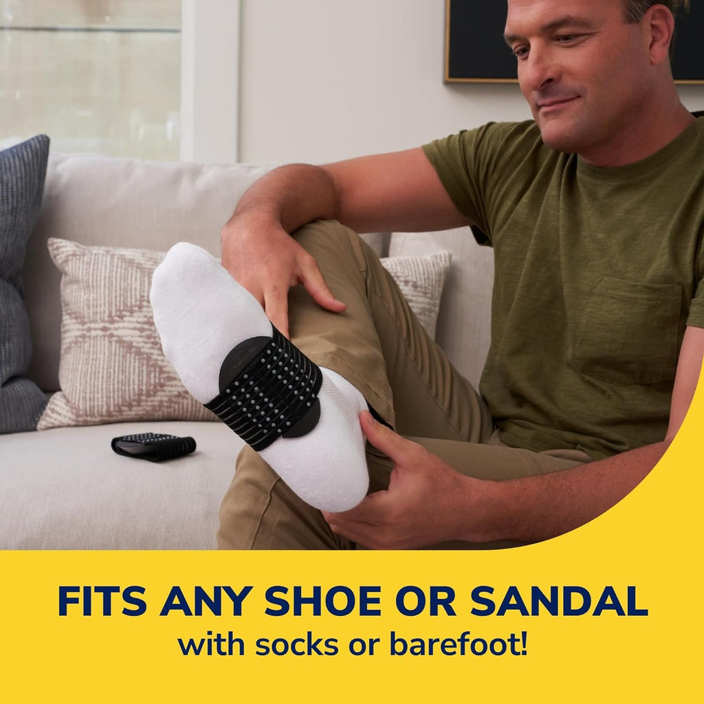 Dr. Scholl's® Plantar Fasciitis & Achy Feet Relief Arch Support Sleeve, Cushioned Arch Supports, Compression Band, Foam Pad Insert, Non Slip Sole, All-Day Wear, Morning to Night, Unisex 1 Pair