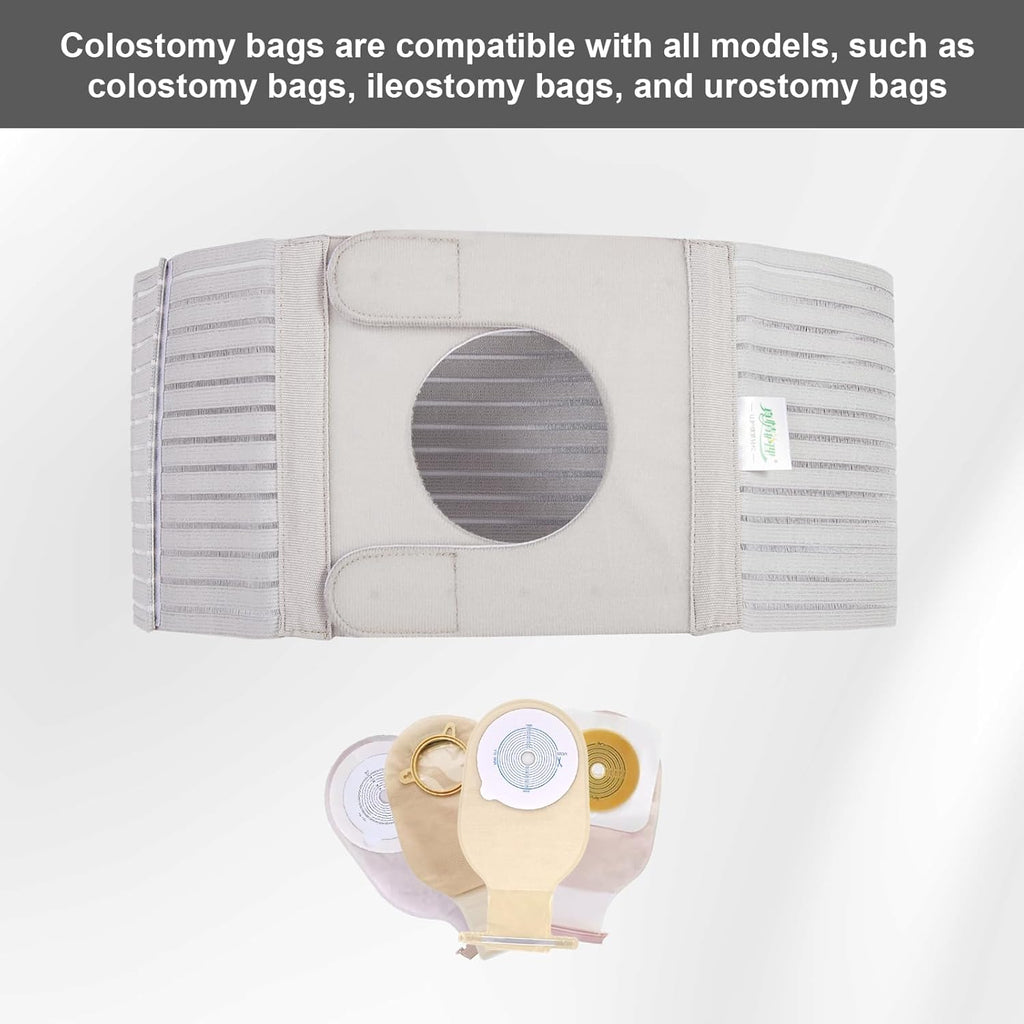 Colostomy Belt for Men and Women, Adjustable Stoma Support Belt, Abdominal Hernia Surgery Band, Ostomy Supplies, Belt Colostomy Accessories, M