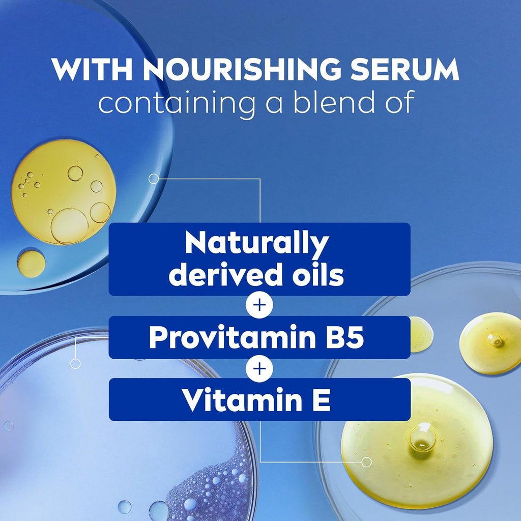 NIVEA Refreshing White Peach and Jasmine Body Wash, Multipack, 3 x 20 FL OZ | Scented Body Wash for Women with Nourishing Serum, Enriched with Provitamin B5 and Vitamin E, Paraben Free