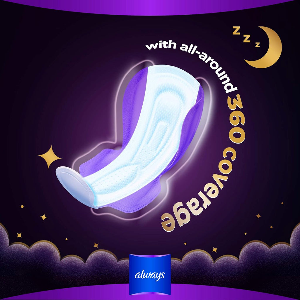Sanitary Pads With Wings Overnight 20 pieces