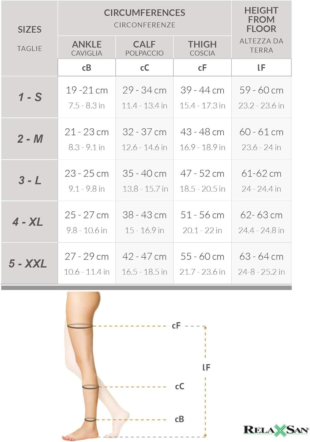 Relaxsan M1170A Self Adhesive Open Toe Compression Class 1 Tights - K1 Microfiber