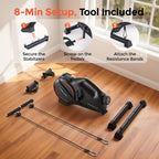 YOSUDA Under Desk Bike with 16-Level Magnetic Resistance, Mini Exercise Bike with Bluetooth App, Pedal Exerciser While Sitting for Office Workers & Seniors, Leg Machines for Home Exercise & Recovery