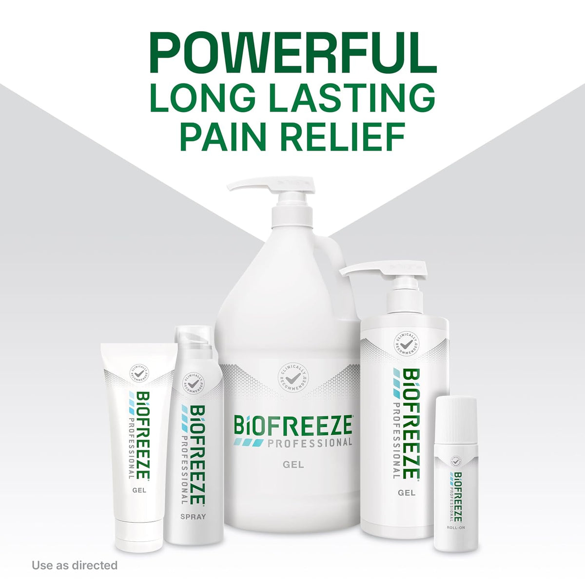 Biofreeze Professional Pain Relief Gel, Cooling Menthol, 4 FL OZ (3 pack)
