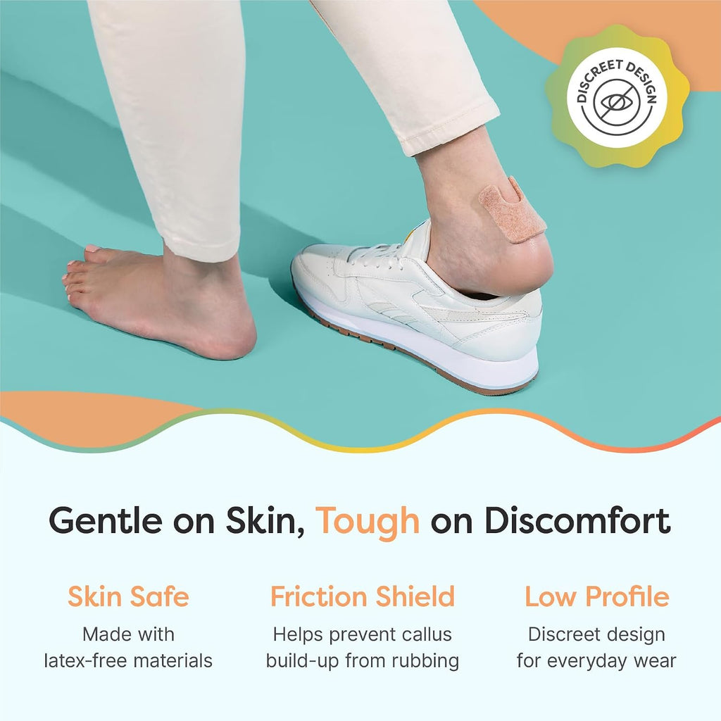 ZenToes U-Shaped Felt Callus Pads, Self-Stick Cushions, 24 Count | Thick padding offloads pressure from that one stubborn spot, stays put all day. Trim to fit, latex-free