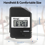 2 Pack Digital Stopwatch Timer with Large Display,Lap Split Mode, Waterproof Handheld Timer for Coaches, Teachers, Kids, Running, Swimming, Training(Black-2 Pack)