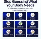 AFIL Food Sensitivity Test kit - 1000+ Foods, Drinks, Vitamins & Gut Health | At-Home Wellness Food Intolerance Test Kits for Adults & Kids - Non-Invasive Wellness Indicator | 1000+ Items Premium