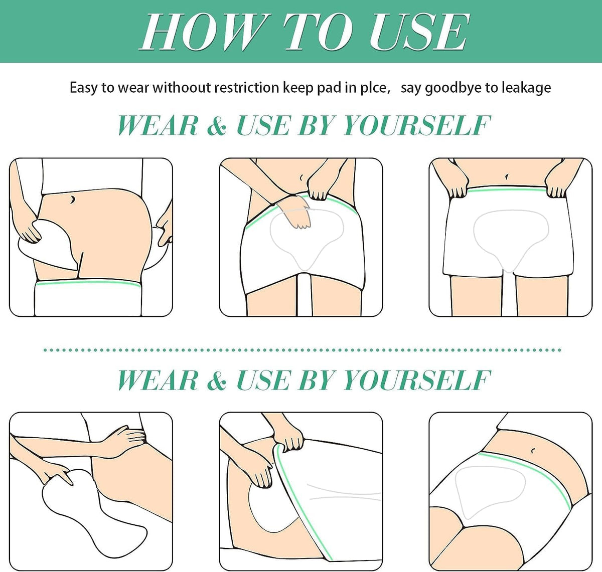 NALACAL Disposable Underwear Disposable Postpartum 8 pieces
