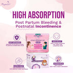 Pregawear C Section Maternity Panty(4) & Postpartum Panty(10) Combo |Low Rise 360˚ Coverage Disposable Underwear|Ultra Thin, 100% Leak Proof, Antifungal After Delivery Heavy Flow