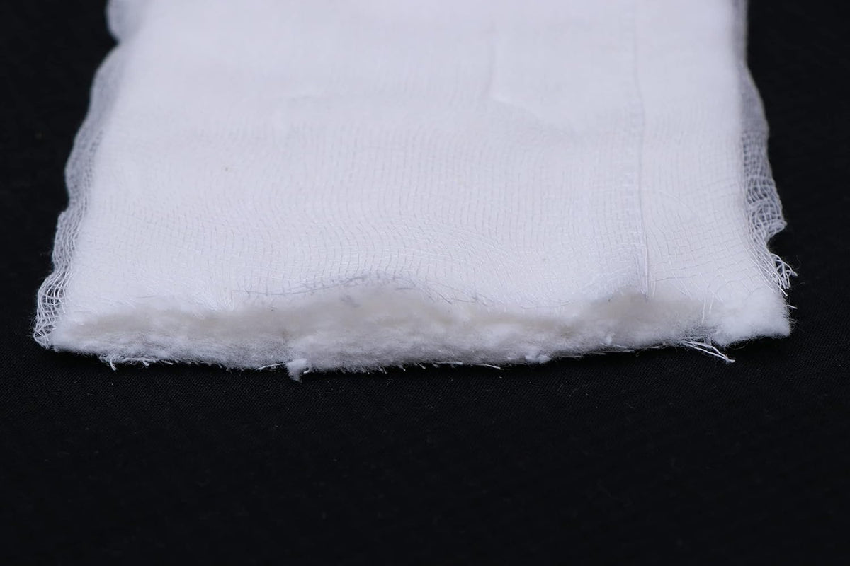 Sterile Absorbent Cotton Combine Dressing Pad |(15x15cm) (Pack of 50) Dressing Pad for Wound Dressing/First Aid/Home