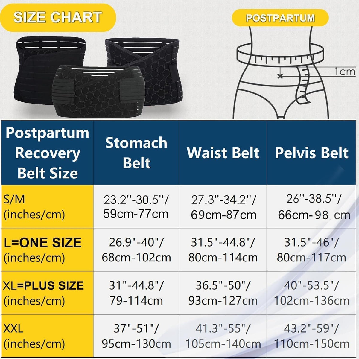 ChongErfei 3 in 1 Postpartum Support Recovery Belly Wrap Waist/Pelvis Belt Body Shaper Postnatal Shapewear,XL Beige