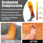 6 Pack Copper Compression Socks for Women and Men Circulation-Best Support for Medical,Running,Nursing,Athletic