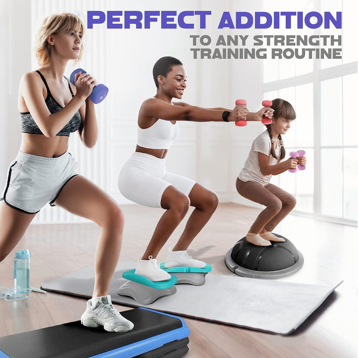 Yes4All Neoprene Dumbbells, Pairs and Sets with Rack for Home Workouts