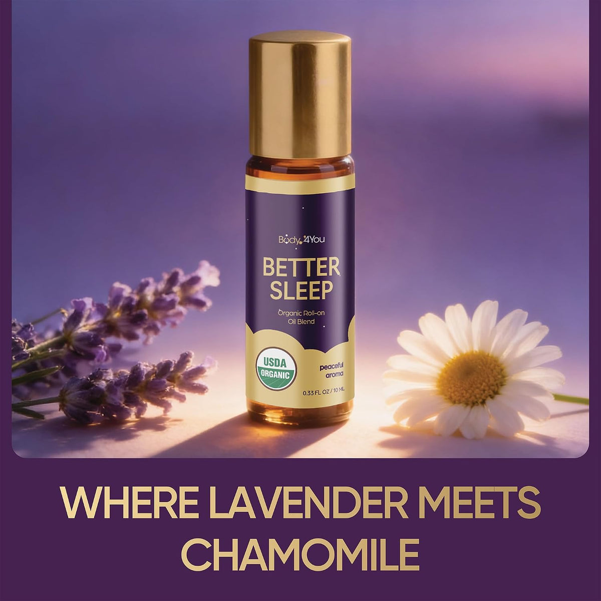 BodyJ4You Sleep Essential Oil Blend - Better Sleep Aid Calm Relaxation Pure