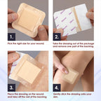 Gauze and Wound Dressings Silicone High Absorbency 7.62 cm
