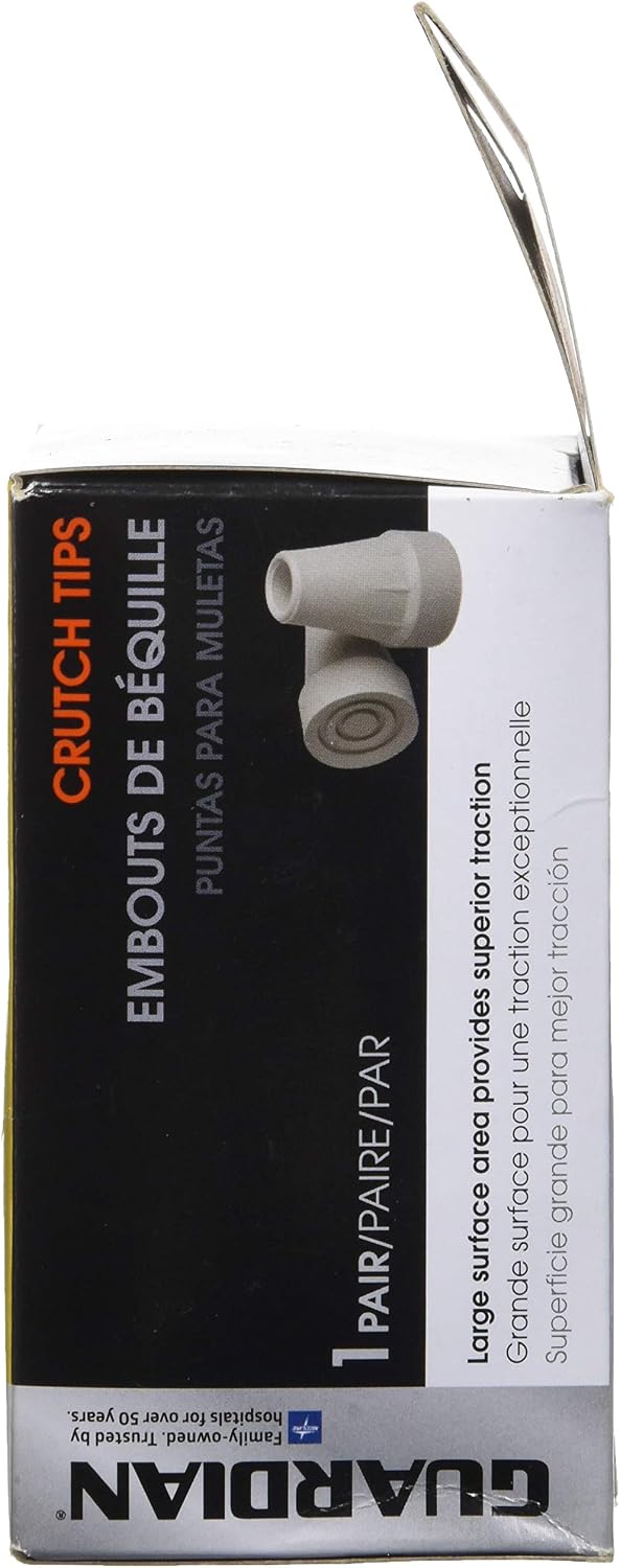 Medline G00842 Guardian Super Crutch Tip, Gray, 7/8 Inch