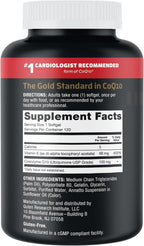 Qunol Ultra CoQ10 100mg, 3X Better Absorption, Antioxidant, 120 Softgels | #1 Cardiologist Recommended Supplement for Heart Health, Coenzyme Q10 Supplement to support Vascular Health & Cellular Energy