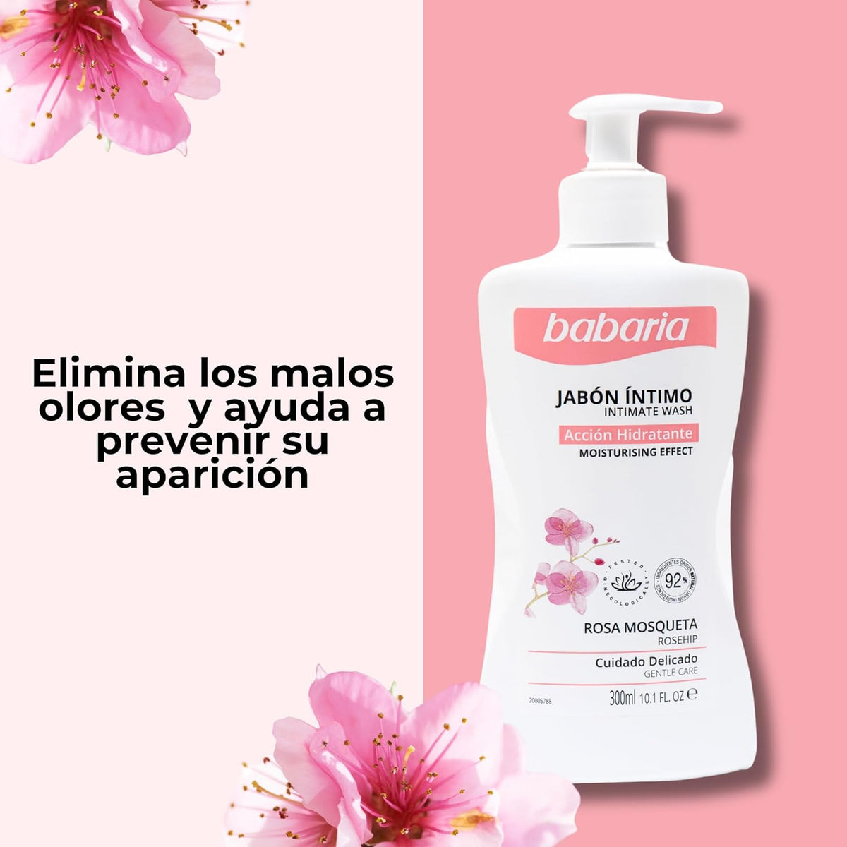 Babaria - Rosehip and Lactic Acid Intimate Gel | Intimate Women's Soap | Intimate Moisturizing Gel | Intimate Women's Soap | PH Intimate
