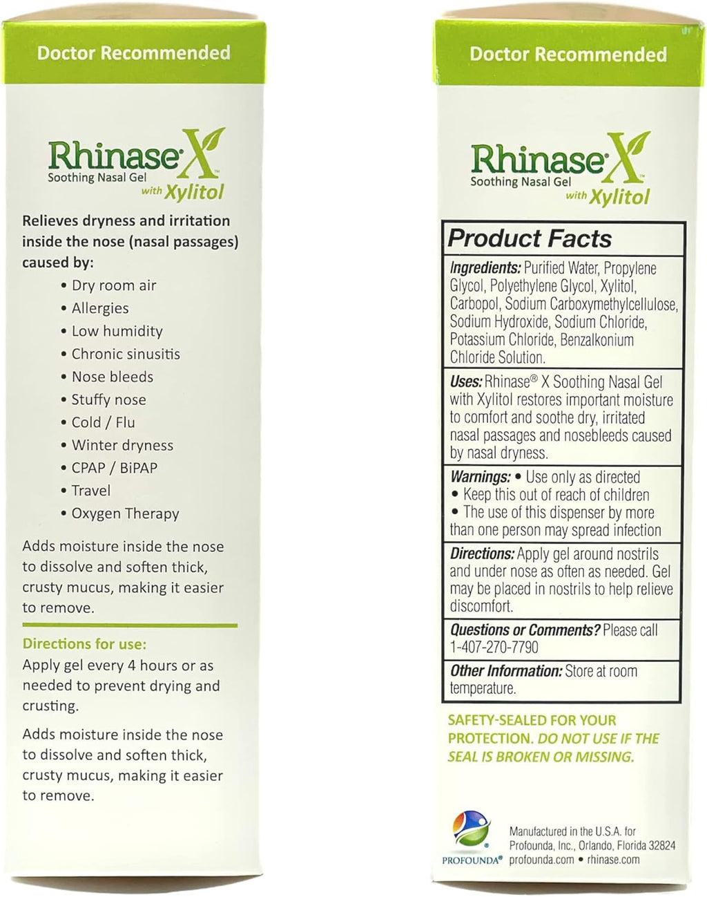 Rhinase X Nasal Gel | Less Sneezing, Itchiness, Nasal drip and Congestion | Mores Than Just Saline | Now with Xylitol | Long Lasting Symptom Relief from Nasal Dryness | (1 oz.)