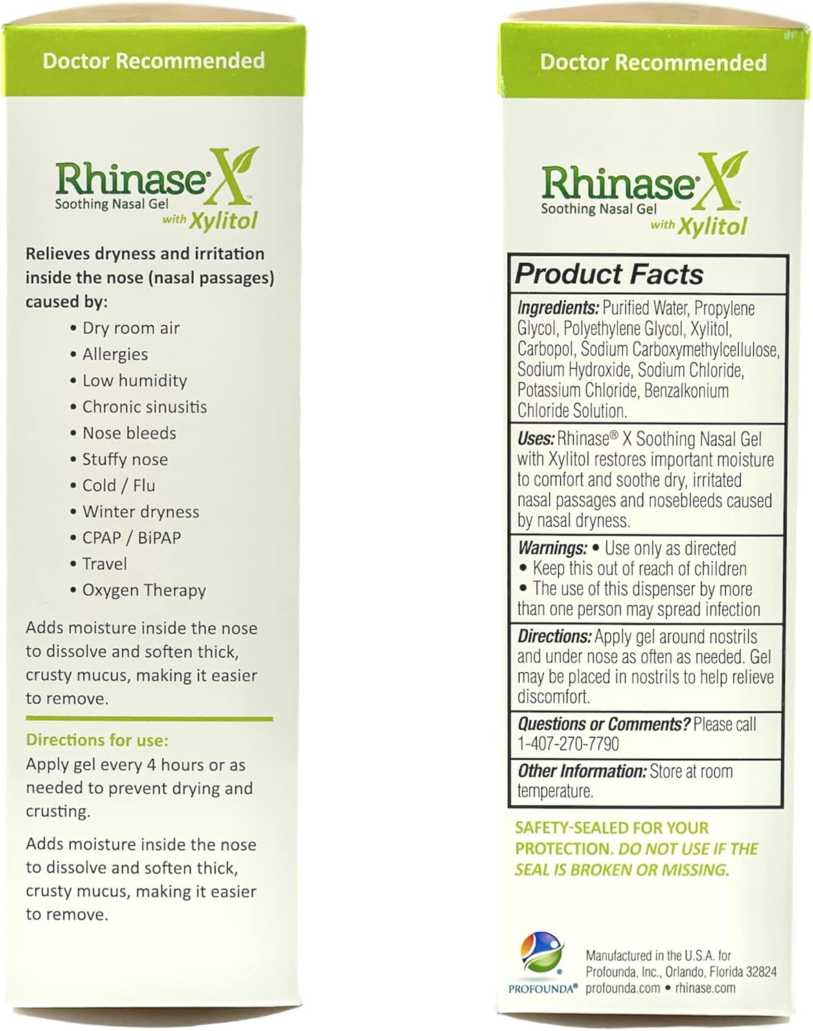 Rhinase X Nasal Gel | Less Sneezing, Itchiness, Nasal drip and Congestion | Mores Than Just Saline | Now with Xylitol | Long Lasting Symptom Relief from Nasal Dryness | (1 oz.)