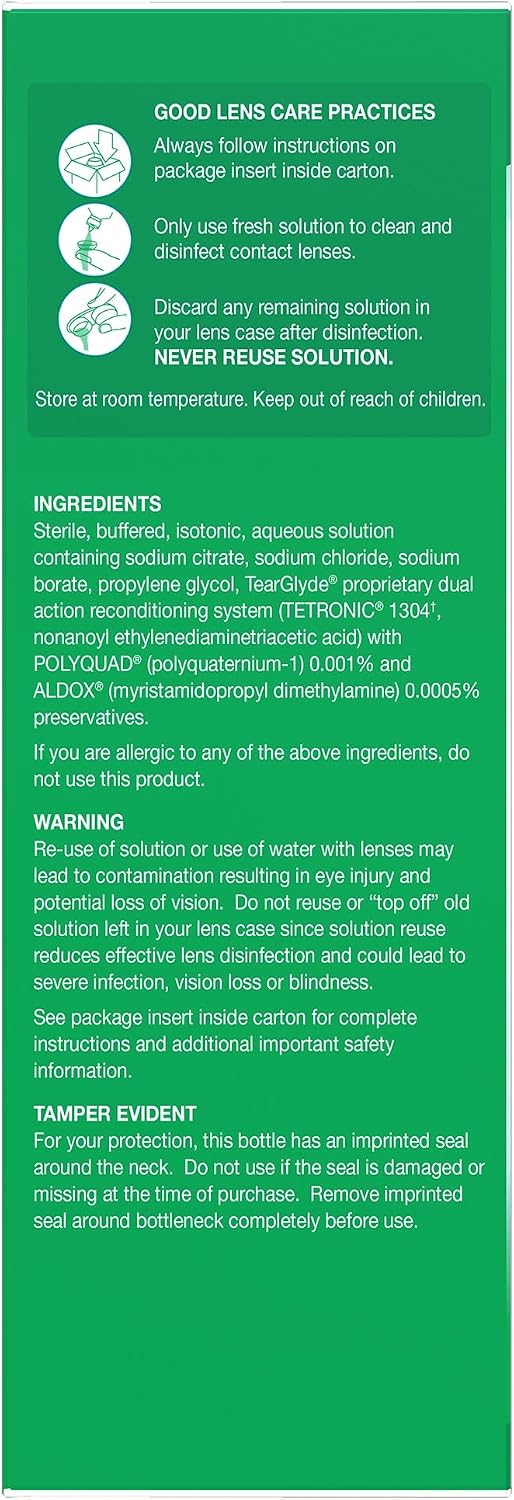 OPTI-FREE Replenish Multi-Purpose Contact Lens Solution, 10 Fl Oz, 2 Pack