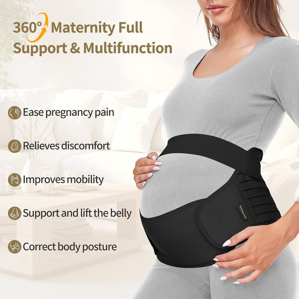Maternity Belt Pregnancy Belly Band 3 in 1 Support Belt for Pregnant Women