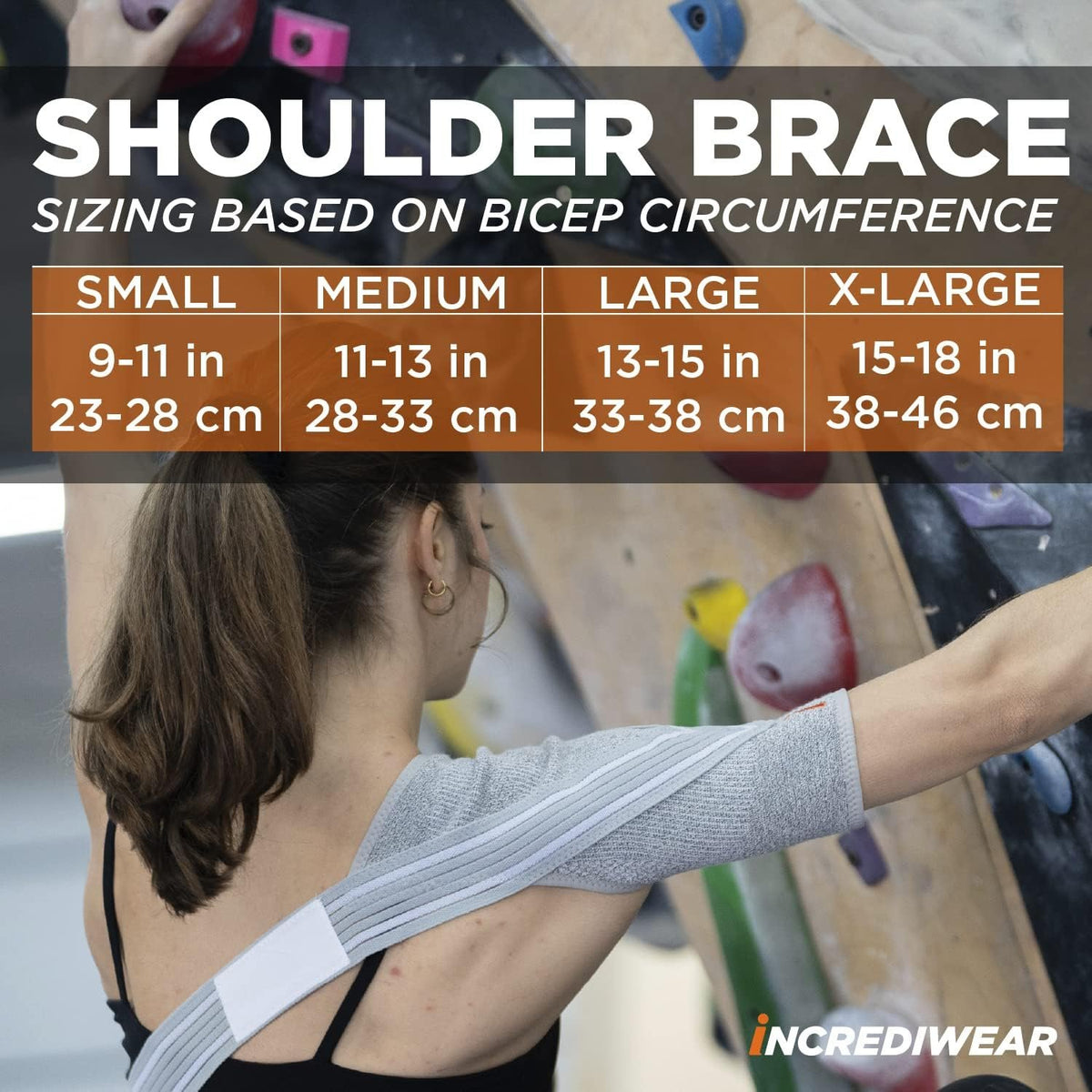 Incrediwear Shoulder Brace for Men and Women – Shoulder Support Brace Supports Shoulder Recovery & Shoulder Pain Relief, Reduces Inflammation and Swelling, Designed for Left & Right Shoulder (Small)
