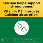 Nature Made Calcium 600 mg with Vitamin D3 for Bone Support, 220 Tablets