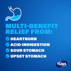 TUMS Ultra Strength Chewable Antacid Tablets for Heartburn Relief and Acid Indigestion Relief, Assorted Berries - 160 Count