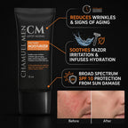 Mens Face Moisturizer Anti Aging - Aftershave for Men, Face Cream & Post Shave Lotion with Argan, Shea & Aloe - Daily Skin Care Balm for Dry, Oily & Sensitive Skin, 2.6 oz