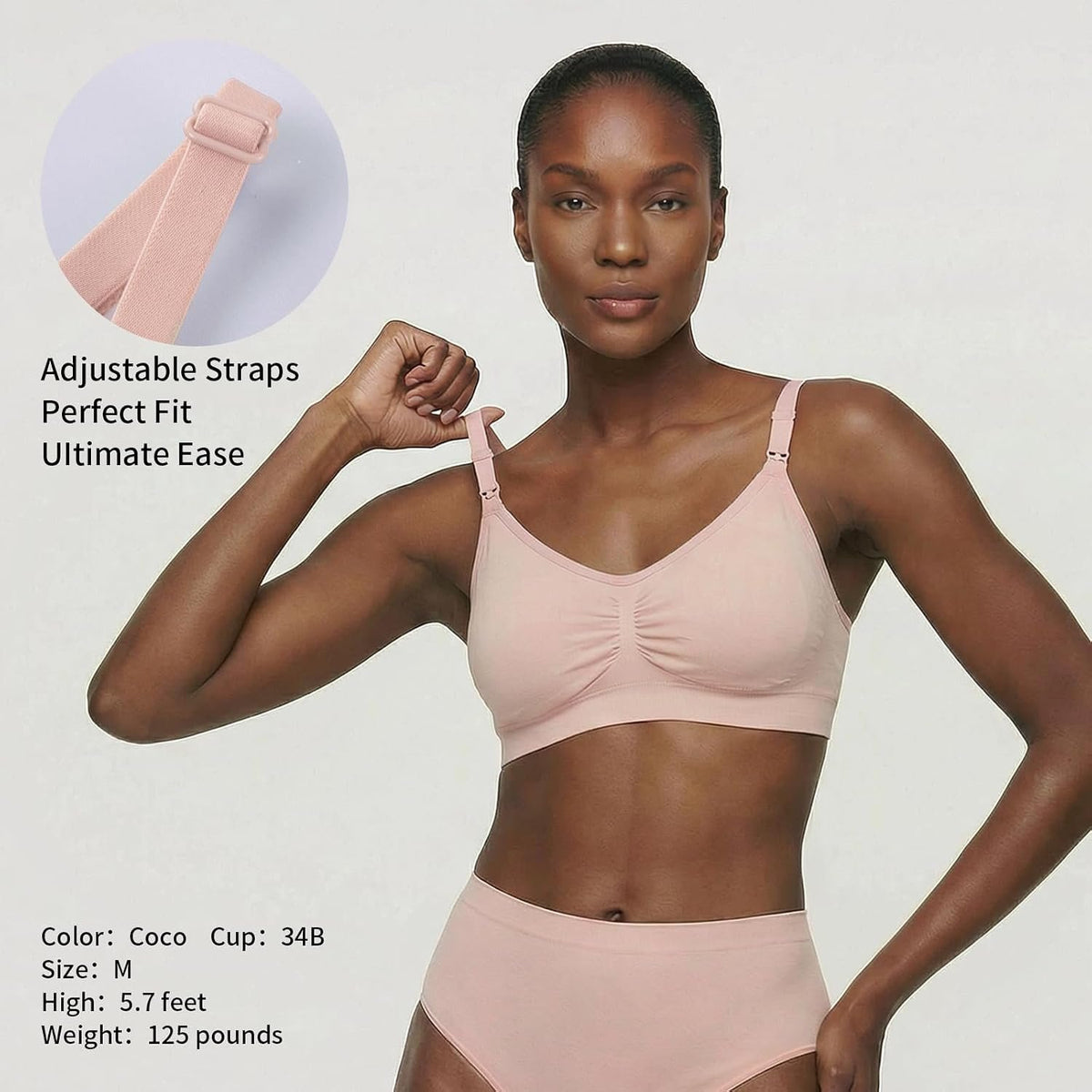 Under Control Nursing Bra 4-Pack - Wireless Maternity & Sleep Bra with Removable Pads - Comfortable Breastfeeding Bra (S-2XL)
