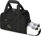 SeaRock 14 inch Small Gym Bag for Men & Women, Mini Duffle Bag with Shoe Compartment, Carry On Duffel Bag for Travel Sports, Black