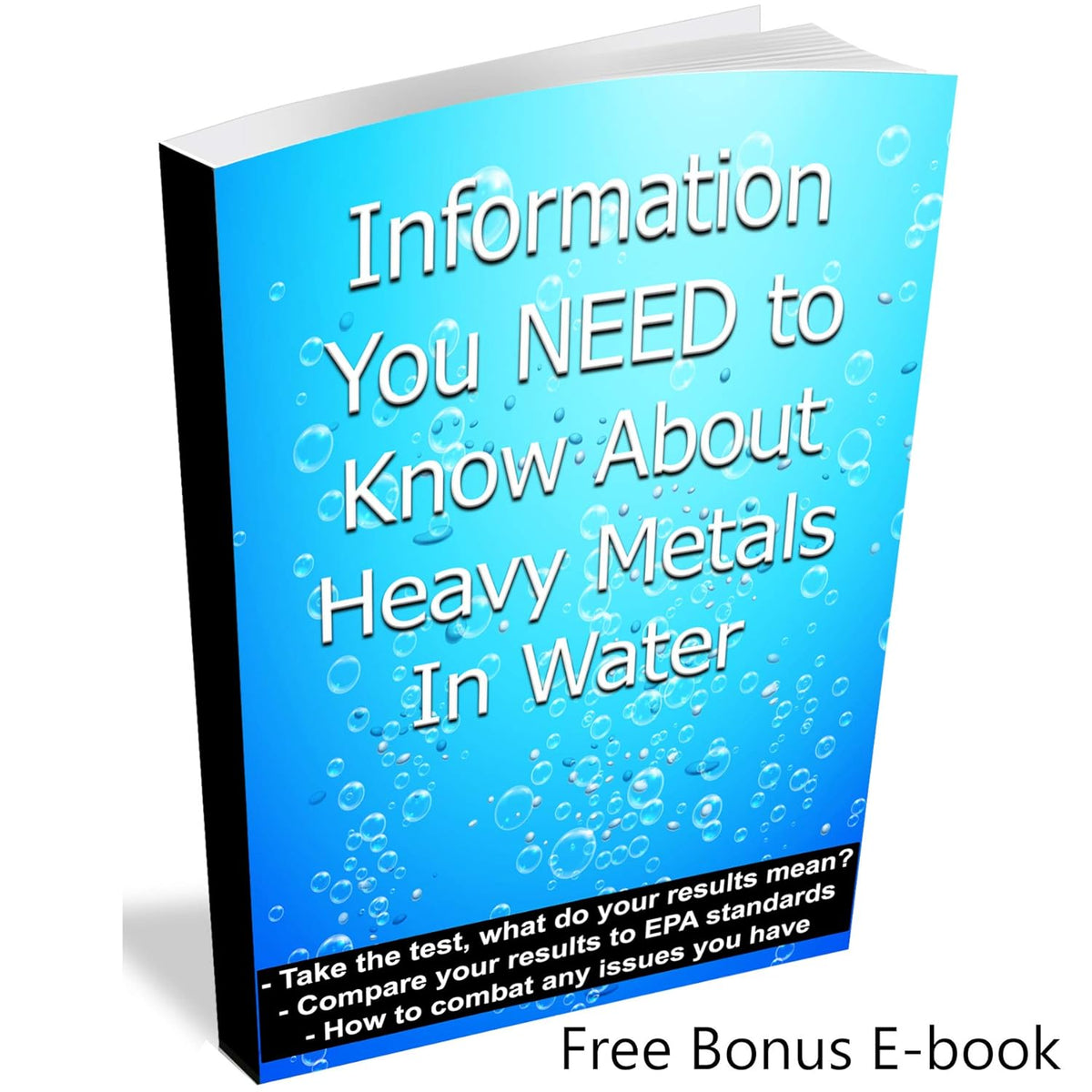 Heavy Metals Test - Drinking Water Testing Kit for Lead, Iron, Copper and Mercury, Fast Easy & Accurate Results With Mobile App, Simple at Home Testing to EPA Standards (Individually Wrapped 20 Packs)