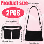 Tummy Drain Bottle Holder, Post Surgery Drain Bag Holder for Breast Surgery Adjustable Comfortable Breathable Great for Post-Surgery Care Includes 2 Bags