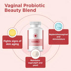 Women's probiotics - improve vaginal dryness, balance pH, healthy aging - 60 count