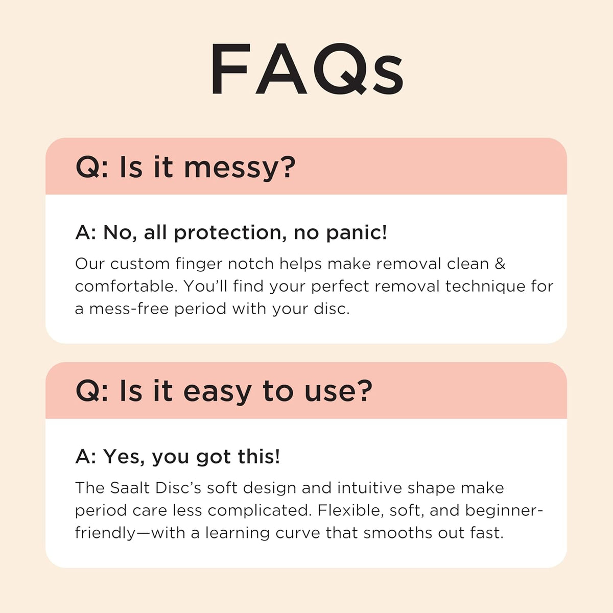 saalt Menstrual Cups and Discs