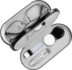 AITIME 2 in 1 Contact Lens and Glasses Case Combo,Contact Travel Case Kit | Double Sided Eye Contact Case with Remover Tool,Storage Organizer Accessories,Cute Eyeglasses Case with Contact Holder