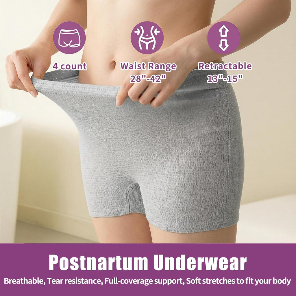 20 Pcs Mom Postpartum Essentials Recovery Kit, Hospital Bag Must Haves for New Mom, Postpartum Pads, Peri Bottle, Cooling Spray, Perineal Soothing Liners, Disposable Underwear, Hot&Cold Packs (Set)