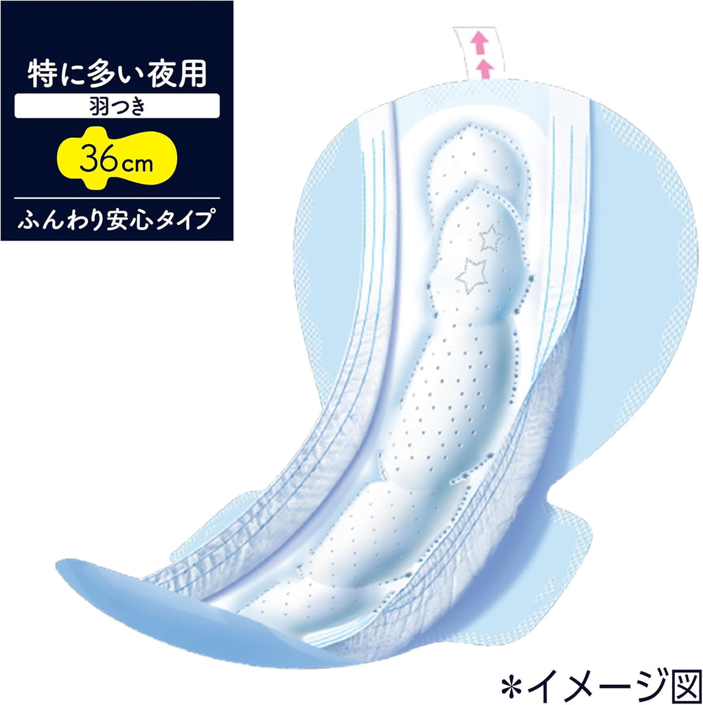 Sofy Sanitary Pads Large Pack Overnight 32 pieces 12 pieces