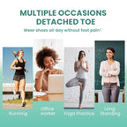 Welnove 12-Pack Gel Toe Separators – Bunion Pads – Toe Spacers for Straightening Overlapping Toes for Men and Women - Transparent