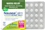 Boiron NauseaCalm Relief for Upset Stomach, Nausea, and Vomiting Due to Stomach Flu, Overindulgence, or Motion Sickness - Non-Drowsy - 120 Count (2 Pack of 60)