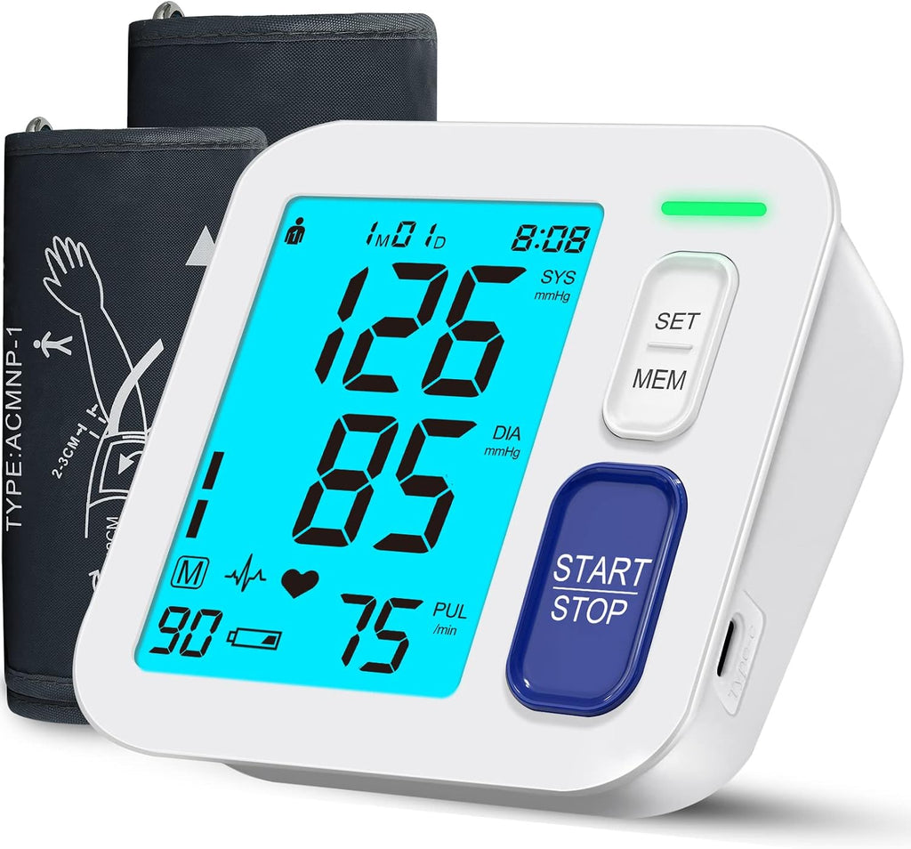 Blood Pressure Monitors for Home Use, 9-17'' & 13-21'' Extra Large Cuffs