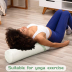 Bucherry 2 Pcs Memory Foam Neck Roll Pillow 18 x 4 Inches