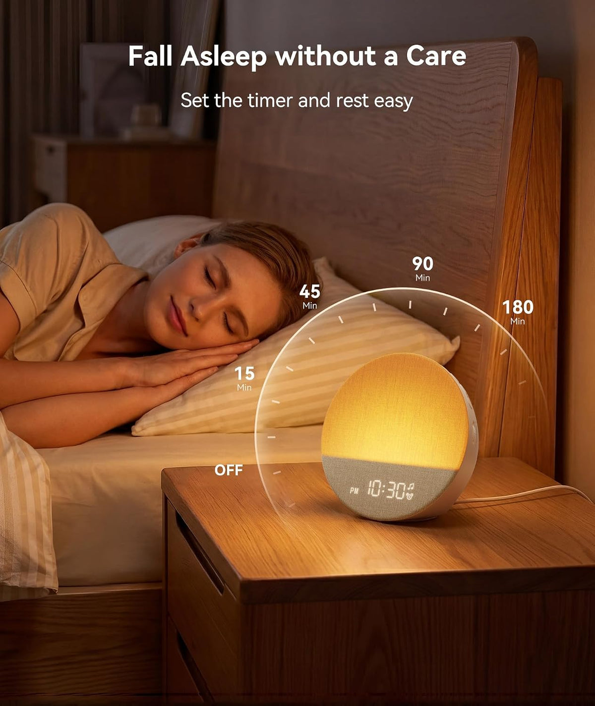 Dreamegg Sunrise 1 Alarm Clock, Wake up Light, White Noise Machine for Adults