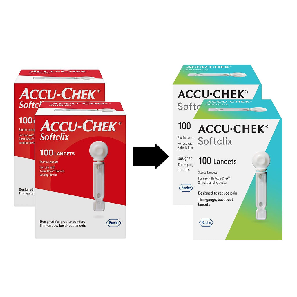 Accu-Chek Softclix Diabetes Lancets, 2 Packs of 100 | Diabetic Blood Glucose Testing