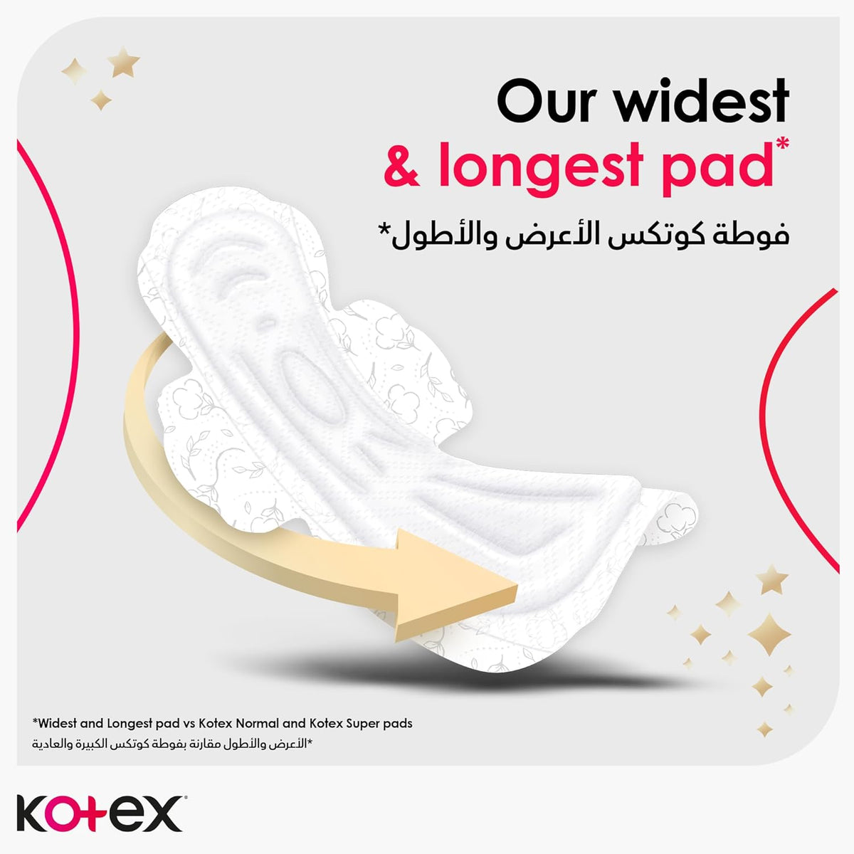 Kotex Sanitary Pads With Wings Overnight