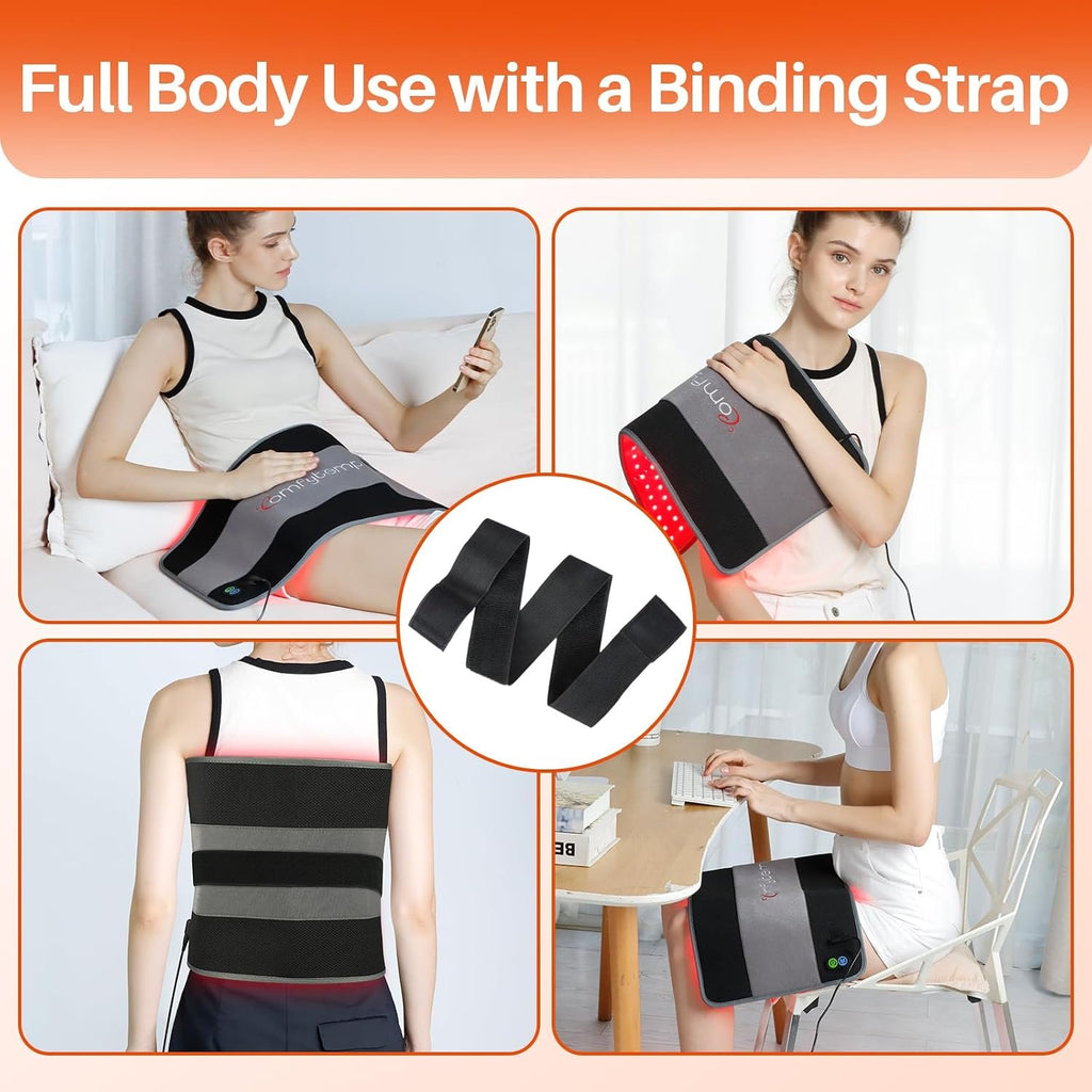 Comfytemp Red Light Therapy Pad for Body, 24'' x 12'', 660nm & 850nm